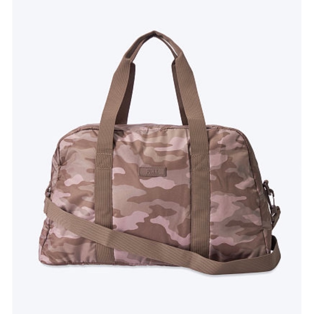VS PINK camo duffle